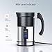 TaoTronics Automatic Milk Frother Warmer Electric Liquid Heater with Hot Milk Functionality, Stainless Steel Electric Milk Steamer for Latte, Cappuccino, Hot Chocolate