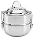 Happy Tiffin, Raja Domed 2 Tier Stackable Food Storage Lunch Box Tiffin Container