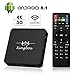 Kingbox Android TV Box 8.1, Model X Android Box with 2GB RAM 16GB ROM Quad-Core Support Dual-Band WiFi 2.4G+5G / 4K / 3D / H.265 Smart TV Box (2019 Update Version)