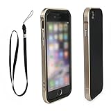 SOSAM iphone 6 Lanyard Necklace Case TPU Shockproof Protective Bumper Case Shell With Black Silica Gel cover Lanyard for iPhone 6S Case,iPhone 6 Case (4.7-inch)(Golden+Black )
