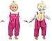 2 Sets Rose Red Clothes Clothing Rompers Outfits for 16-18 Inches American Girl Doll