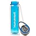 NutraWork Insulated Plastic Water Bottle (20 oz.) — Double Walled Insulated Water Bottle with Straw — Vacuum Sealed Sports Bottle — Wide Mouth Straw — Sweat Proof & BPA Free Tritan Plastic Gym Bottle