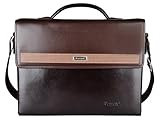 Kenox Vintage Pu Leather Men's Briefcase Laptop Bag Messenger Handbag