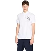 Armani Exchange Mens Regular Fit Cotton Jersey Eagle Logo Polo