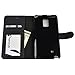Note Edge Case, Abacus24-7 Wallet with Flip Cover and Stand, Black