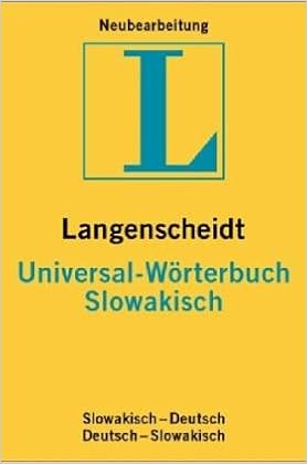 Langenscheidts Universal Worterbuch Slowakisch Langenscheidt Universal Woerterbuchs German Edition 9783468183218 Amazon Com Books