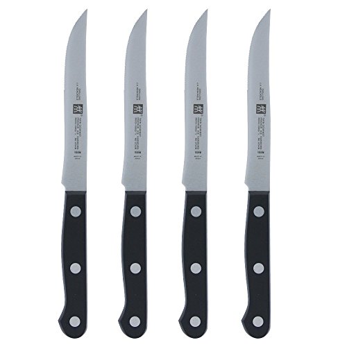 Zwilling J.A. Henckels Twin Gourmet High-Carbon Stainless Steel Steak Knives, Set of 4