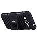Core Prime Case, LK [Shock Absorption] Hybrid Dual Layer Armor Defender Protective Case Cover with Kickstand for Samsung Galaxy Core Prime, Black