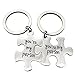 JJTZX You Are My Person Grey's Anatomy Inspired Wire Bangle Charm Expandable Bracelet Puzzle Piece Keychains(Puzzle keychain)