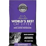 World's Best Cat Litter Long Lasting Performance Multiple Cat Clumping Formula, Lavender Scent, 15 lbs (pack 1)