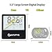 Qguai Aquarium Thermometer, C/F Switch LCD Digital Fish Tank Thermometer with Large Clear Screen, Monitor Water Terrarium Temperature, No Messy Wires in Your Saltwater Freshwater and Reef Aquarium.