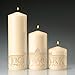 Light In The Dark Ivory Pillar Candle Variety Set - 3 Unscented Pillar Candles - Set Includes 3