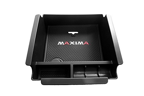 Vesul Armrest Secondary Storage Box Glove Pallet Center Console Tray Fits on Nissan Maxima 2016 2017 2018 2019