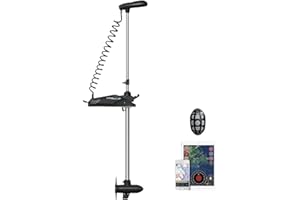 MTLAKEMOTOR HASWING Electric Trolling Motor – 24V 60" 80lbs Cayman GPS Shaft Bow Mount Fishing Boat Saltwater Freshwater