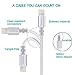 Qiangson Phone Charger Cable Charging Cable 3PACK 6FT Nylon Braided Charging Cord to USB Data Synchronization Charge Cable Silver
