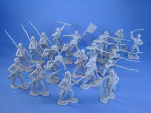 Civil War Toy Soldiers Playset Commemorative Confederate Infantry 22 Piece Set by Classic Toy Soldiers