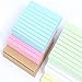 Csdtylh 18 Pads/Pack Colorful Sticky Notes, Memo Notes, Self-Stick Notes, Lined, 3 inch X 3 inch 80 Sheets/Pad,6 Colors