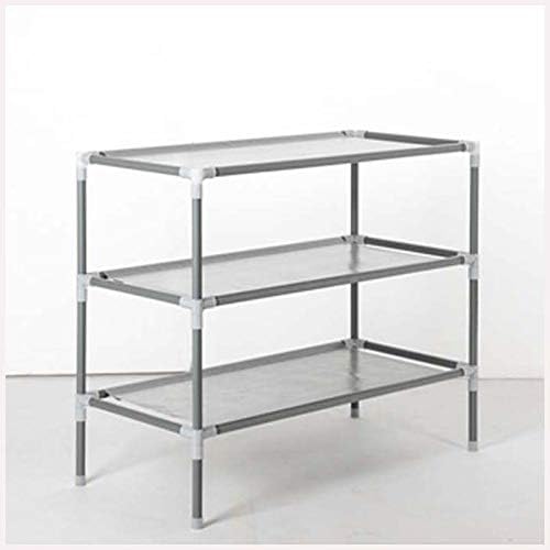Jingjing1 Non-Woven Fabric 3 Tiers Shoe Rack, Durable and Stable Shoe Organizer, Simple Assembly 3 Tiers Space Saving Shoe Tower[US Stock]