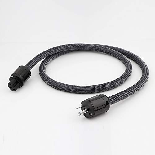 Monosaudio HiFi Audio AC Power Cable, Power Cord with 3Prong US