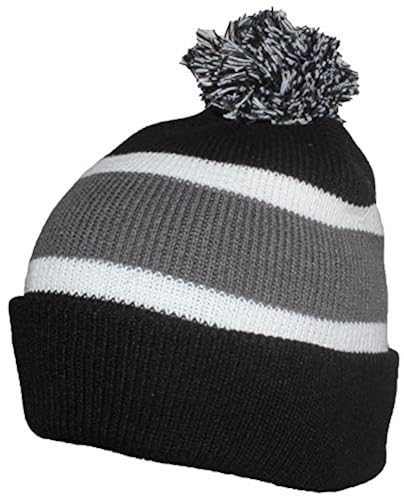 Best Winter Hats Quality Cuffed Cap with Large Pom Pom (One Size