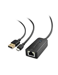 El cable importa Adaptador micro USB a Ethernet para Fire TV Stick (2da generación), Chromecast y Home Mini
