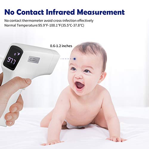 Forehead Thermometer, No Contact Digital Thermometer for Fever with Instant Accurate Reading