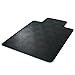 Deflecto EconoMat Black Chair Mat, Non-Studded for Hard Floors, Straight Edge, 45