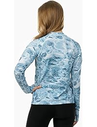 Aqua Design camiseta de neopreno para hacer surf, manga larga con orificio para el pulgar, de ajuste holgado, para dama