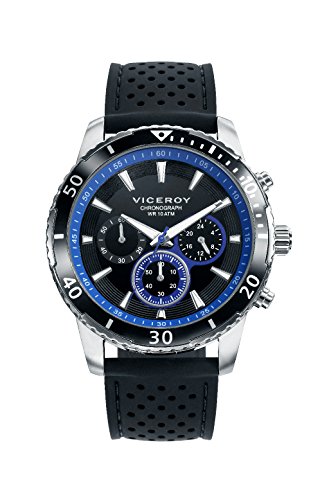Viceroy 401125-57 Reloj de Hombre Cuarzo Acero Caucho Tamaño 44 mm