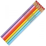 Pastel Personalized Pencils - Set of 12, Engraved Name, Hardwood #2 School Pencils, Kid's Gift