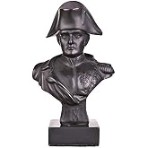 danila-souvenirs French Emperor Napoleon Bonaparte Stone Bust Statue Sculpture 5.2'' Black (13 cm)