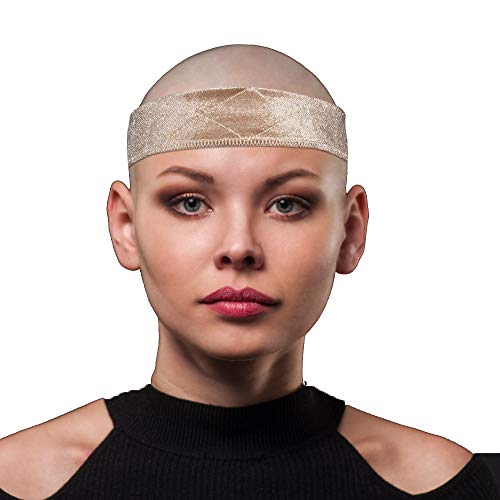 image for SIQUK 8 Pcs Wig Grip Band Velvet Wig Headband Adjustable Wig Scarf Hat