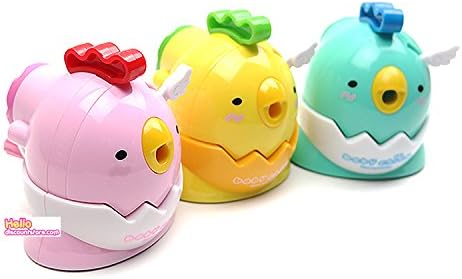 Cute Animal Chick Pencil Sharpener School Supply Stationary : 1pc (PINK)