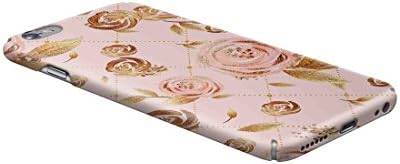 Cover Affair Floral/Flowers Printed Designer Hard PC Slim Light Weight Back Cover Case Compatible with Apple iPhone 6S Plus (Covering 360 Degree) (Pink & Gold) (G4-D190)