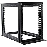 15U 4 Post Open Frame Server Rack Enclosure 19'' Adjustable Depth