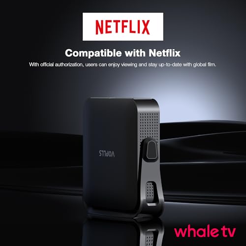 【Officially-Licensed APP & Native 1080P】 Thinnest 1.81" Smart Mini Projector with WiFi and Bluetooth, Auto Focus & Keystone Portable Outdoor Projector, VOPLLS 4K Support Home Movie Projector