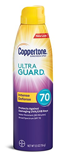 Coppertone ULTRA GUARD Sunscreen Continuous Spray SPF 70 (5.5-Ounce)