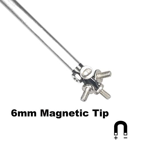 IEBUOBO 12 Zoll Magnetische Schraubendreher – Set Mit Kreuz- Und Schlitz-Schraubenzieher Plus Magnetisierer
