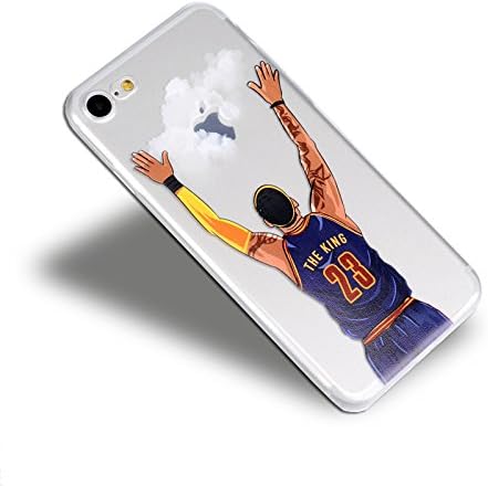 NBA Phone Case NBA Star Soft Tpu Phone Back Cover Lebron James Phone Cover Coque for Iphone 7 (01)
