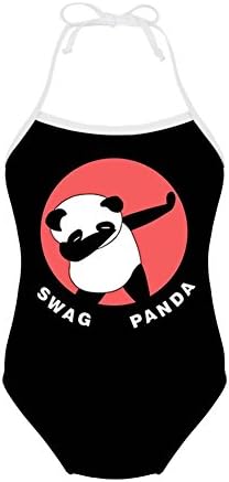 STARTERY Cutie Swing Animal Pattern 3-8T Baby Girl's One Piece Swimsuit Sunwear Bathing Suit (7-8T, Panda)