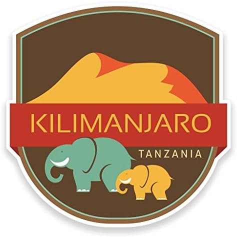 Glover Trading Kilimanjaro Tanzania Africa Round Steel Metal Key Chain Keychain Ring Double Sided Deisgn