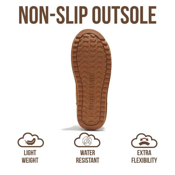 Project Cloud 100% Genuine Leather Ankle Boots for Women - Water Resistant with Memory Foam Insole Winter Boots for Women - Trending Shoes & Comfortable Women's Ankle Boots (Hippy)