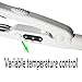 hiLISS Hair Crimper Mini Travel Hair Weaver Crimping Styling Iron with Adjustable Heat Setting (White)