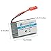 HOBBYTIGER 3.7V 800mAh Lipo Battery + 4 in 1 Batteries Charger for MJX X400 X400W X300C X800 X500 X200 Sky Viper S1700 S670 V950 Syma X56W HS200W RC Quadcopter Drone
