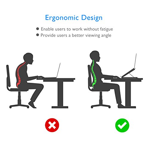 1homefurnit Adjustable Laptop Tablet Stand Notebook Riser Holder Ergonomic Portable MacBook