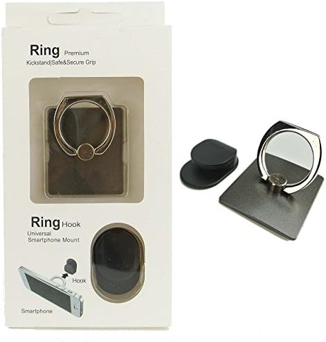 Spring Eye® Cell Phone / Tablets Anti Drop Ring - 360 Degree Rotation Stand &amp; Holder for Universal Mobile Devices (Black)