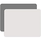 Gartful 2 Pack Silicone Mats - Large 15.7" x 11.8" Multi-Purpose Silicone Sheets for Epoxy Resin, Jewelry Casting, Counter Table, Placemat - Heat Resistant, Beige & Dark Gray