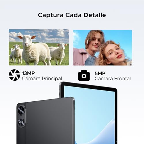 POPUX P11 Pro Tablet Android 16, 2.4K 90Hz Tablet 11 Pulgadas con Gemini AI, 48GB RAM+128GB ROM, Tablets T7250 Octa-Core, 13MP+5MP, 8800mAh, 5G WiFi, Auriculares, Tablets con Teclado&Lapiz, Negro