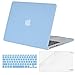 MOSISO Plastic Hard Case Shell & Keyboard Cover & Screen Protector Only Compatible [Previous Generation] MacBook Pro (No USB-C) Retina 15 Inch (Model: A1398) (No CD-ROM), Airy Blue