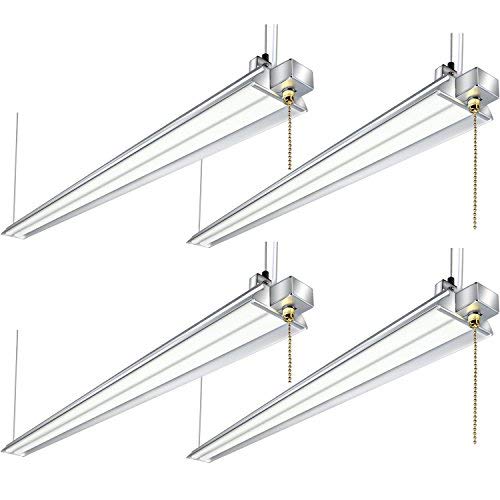 Buy Hykolity 4FT 40W LED Shop Light with Pull Chain, 4200lm Hanging